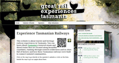 Desktop Screenshot of greatrailexperiencestasmania.com.au