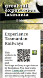 Mobile Screenshot of greatrailexperiencestasmania.com.au