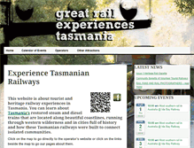 Tablet Screenshot of greatrailexperiencestasmania.com.au
